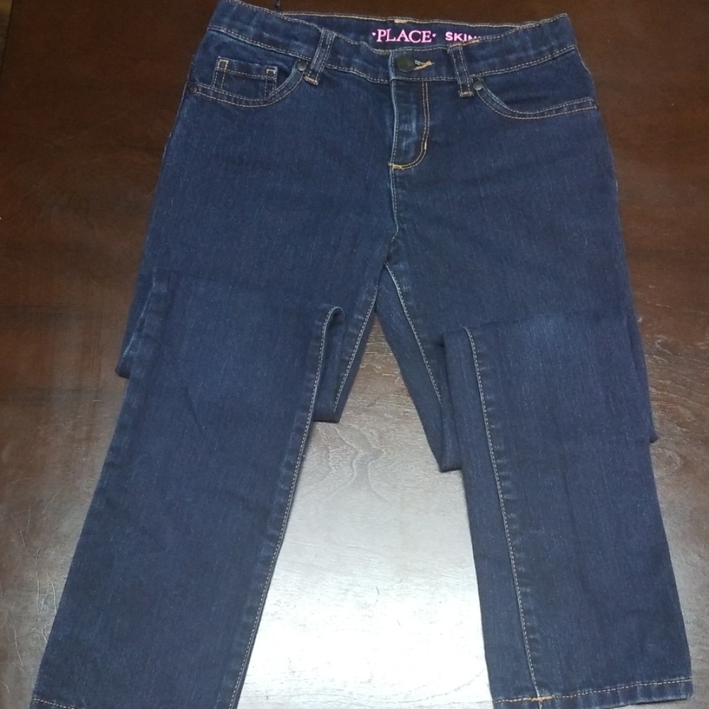 Girls Skinny Blue Jeans